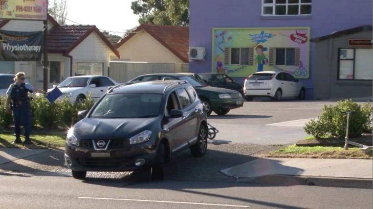 The accident happened in the driveway of a childcare centre. Photo: Top Notch Video
