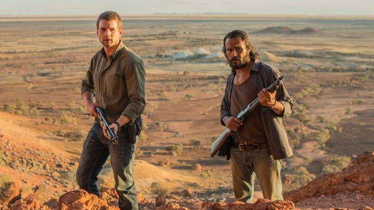 Outback western ... Alex Russell and Aaron Pedersen in Goldstone.