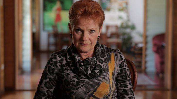 Pauline Hanson in <i>Hanson: The Years That Shook Australia.</i> Photo: SBS