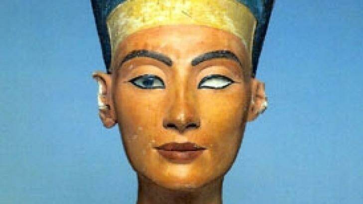 The bust of Nefertiti can be seen on display at the Neues Museum in Berlin.