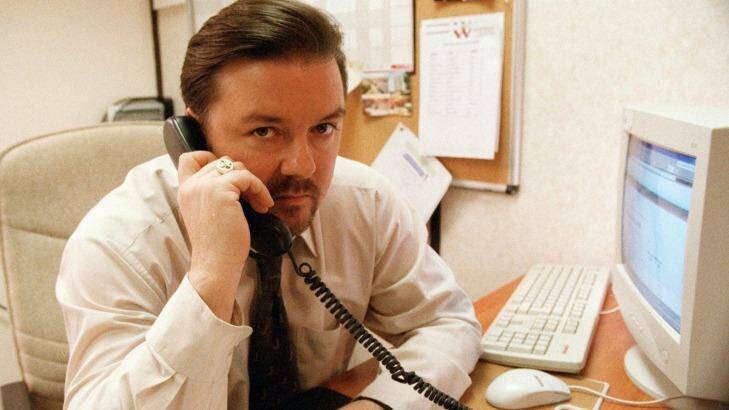 Ricky Gervais as David Brent in <i>The Office</i>. Photo: Supllied