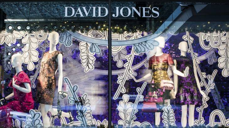 The Christmas window display at David Jones' city store has drawn the ire of many shoppers. Photo: Dominic Lorrimer
