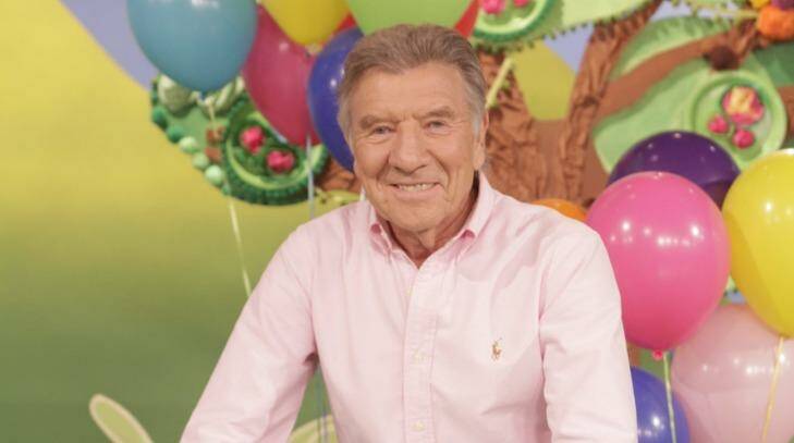 Don Spencer on set at Play School celebrating its 50th year. Photo: Supplied