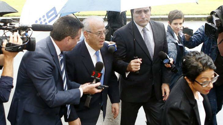 D-Day: Obeid arriving at the Supreme Court to be sentenced. Photo: Daniel Munoz