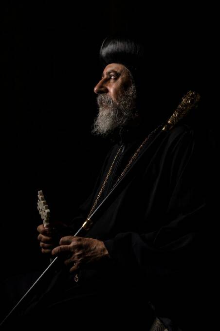 Bishop Daniel, leader of the Coptic Orthodox church in Australians pictured at his home in Peakhurs for a story on local reactions to terror attacks of fellow Copts in Egypt. 04 January, 2017. Photo: Brook Mitchell