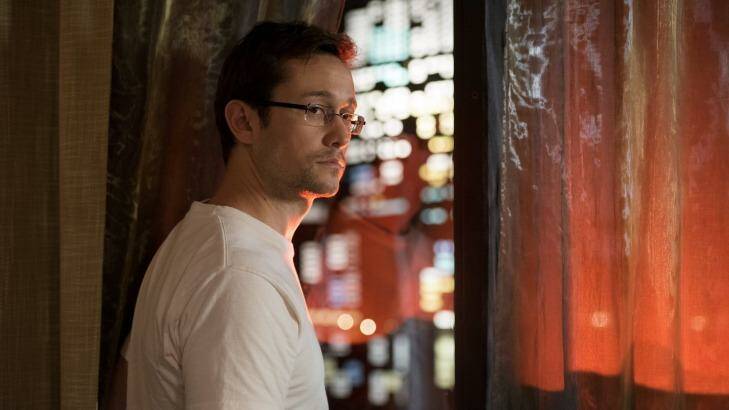The film <i>Snowden</i> centres on a tense six days inside a Hong Kong hotel room with Edward Snowden, played by Joseph Gordon-Levitt (pictured).  Photo: Jurgen Olczyk