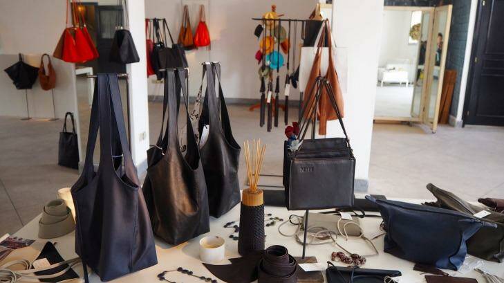 M'H leather goods. Photo: Nina Kanikowski