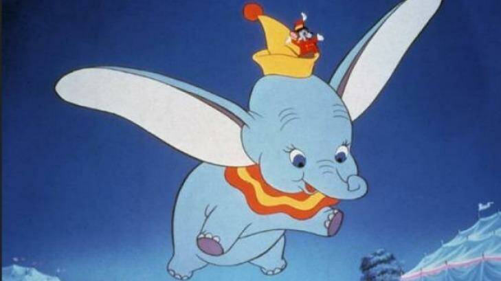Dumbo takes flight in 1941.