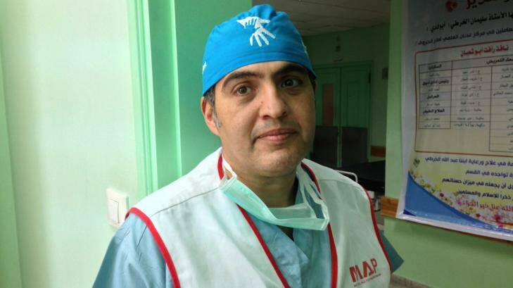 Ghassan Abu-Sitta, who has volunteered to perform surgery in three conflicts in the Gaza Strip.  Photo: Ruth Pollard