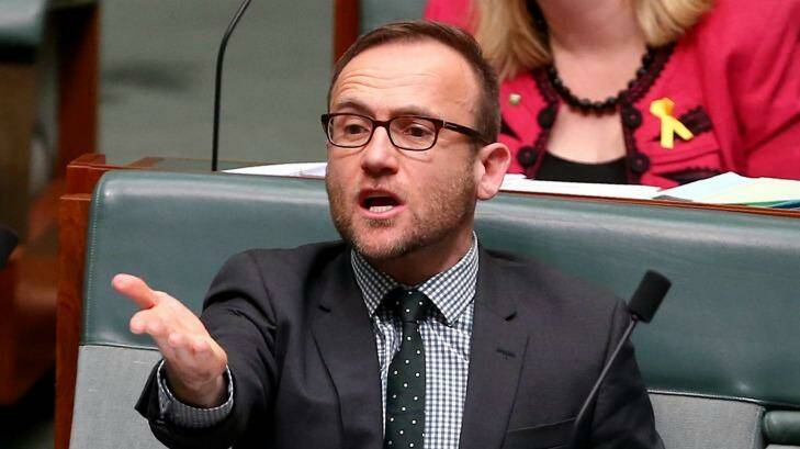Greens employment spokesman Adam Bandt says the amendment will give an opportunity to stand up and support Arrium. Photo: Alex Ellinghausen