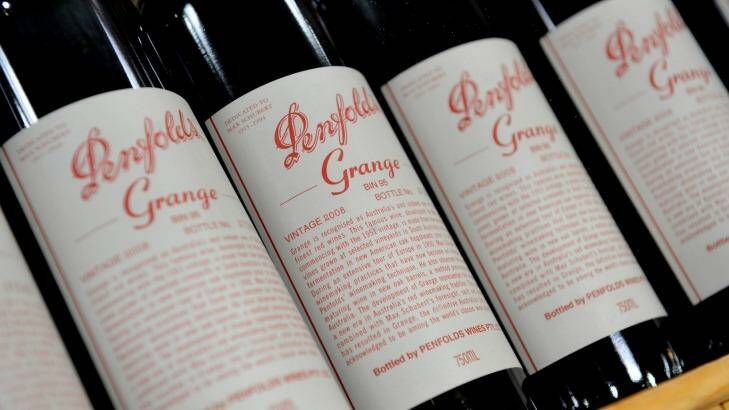 The missing wines include Penfolds Grange, and varieties of Henschke, Torbreck, and Chris Ringland/Three Rivers. Photo: Justin McManus