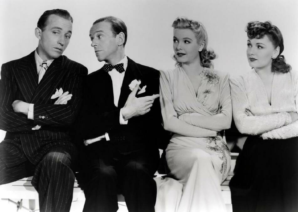 Holiday Inn, 1942, from left: Bing Crosby, Fred Astaire, Marjorie Reynolds and Virginia Dale.