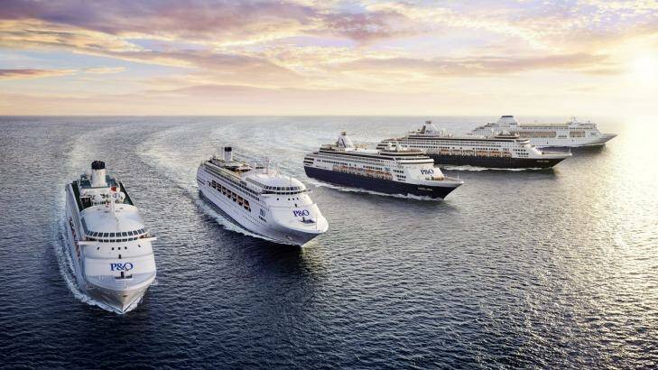 Five P&O Cruises' ships will meet in Sydney Harbour.
