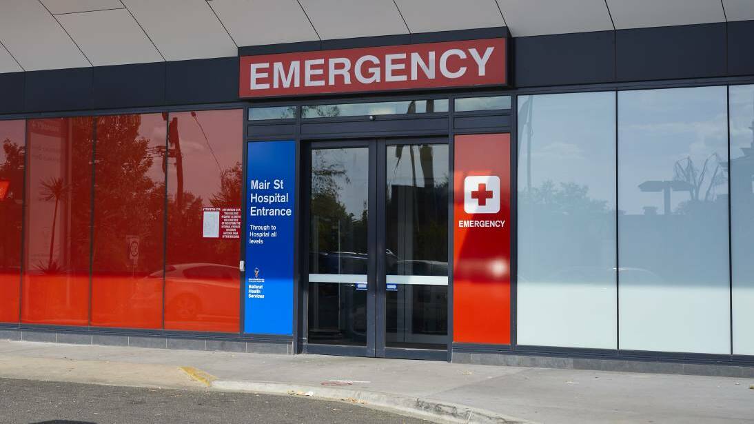 Ballarat Base Hospital's Emergency Department.