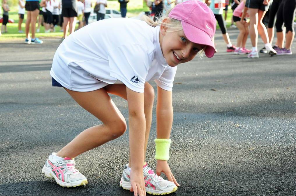 COWRA: The inaugural Festival Fun Run has been deemed a runaway success by its organisers. Elisabeth Hall gears up for the start of her event.