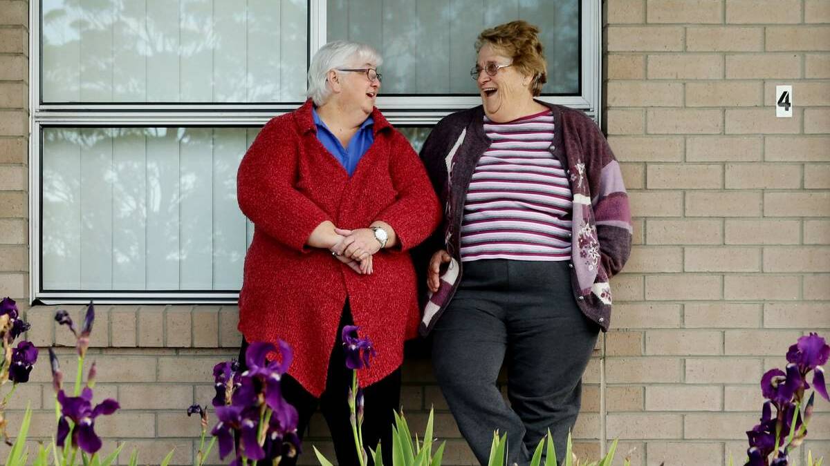 Proud Windale residents Sue McQuillan and Kay Mills. Picture: Ryan Osland