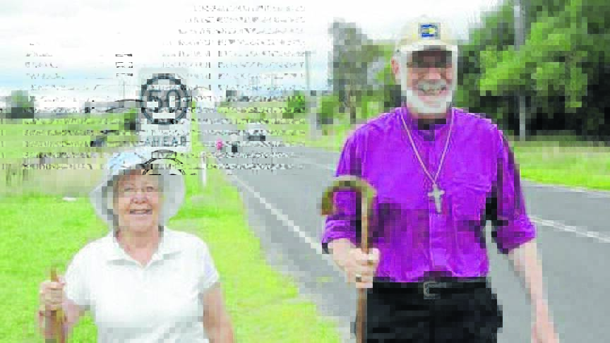 RECOVERING: Bishop of Bathurst Ian Palmer with his wife Liz.