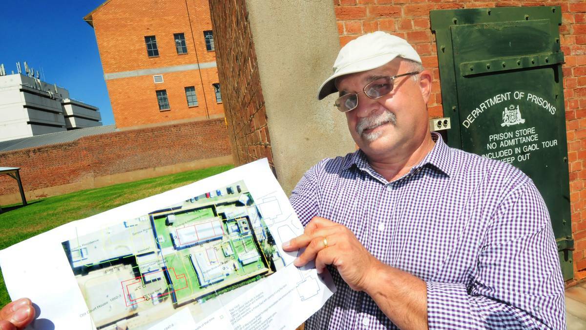 DUBBO: Archaeologist Dr Edward Higginbotham at the Old Dubbo Gaol where he was commissioned to head the survey to discover where unmarked graves lay inside the gaol grounds.