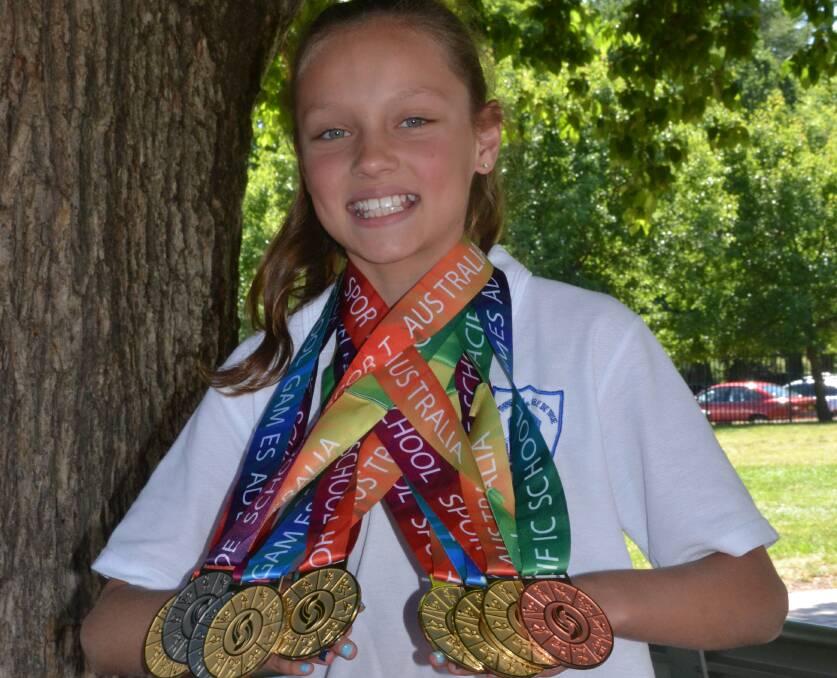 Collette Lyons - Six gold medals, and nine medals in total, came the way of the Bathurst swimmer as she dominated the Pacific School Games at Adelaide.