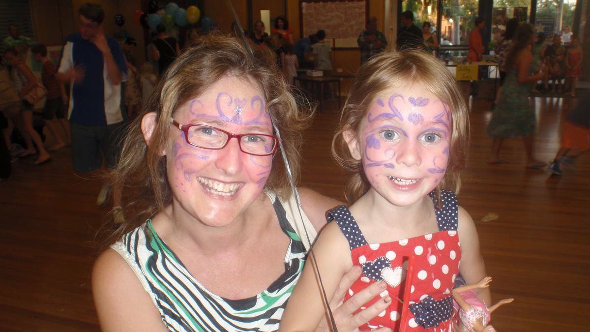 FORBES: It was all face paint and fun for Katherine and Elizabeth O’Connor at the fete.