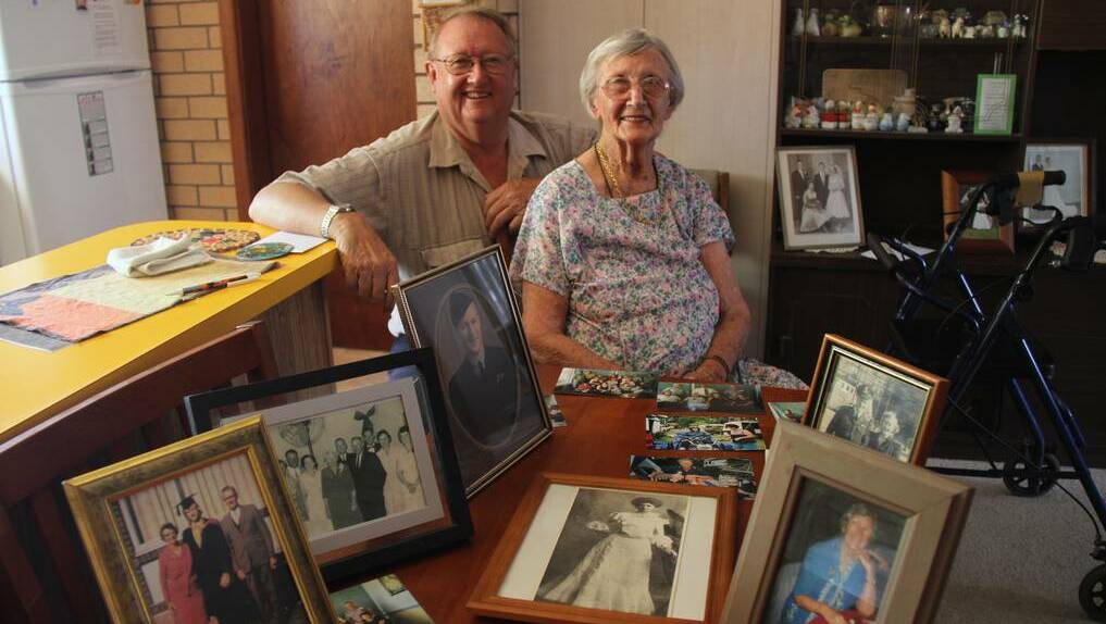 WELLINGTON: Centenarian Nida Eade looks back over the years with her son Richard.