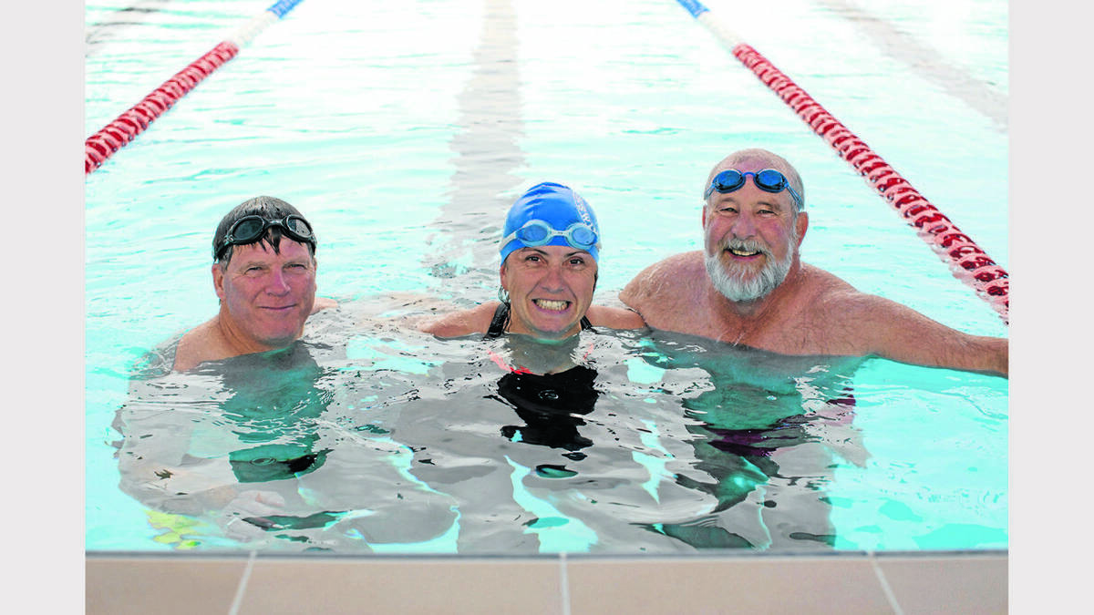 PARKES:  Scenes from the The Mayor’s Swim Relay held last Sunday which helped raise some $5,000 for the Western Care Lodge. Photos: Hank Paul