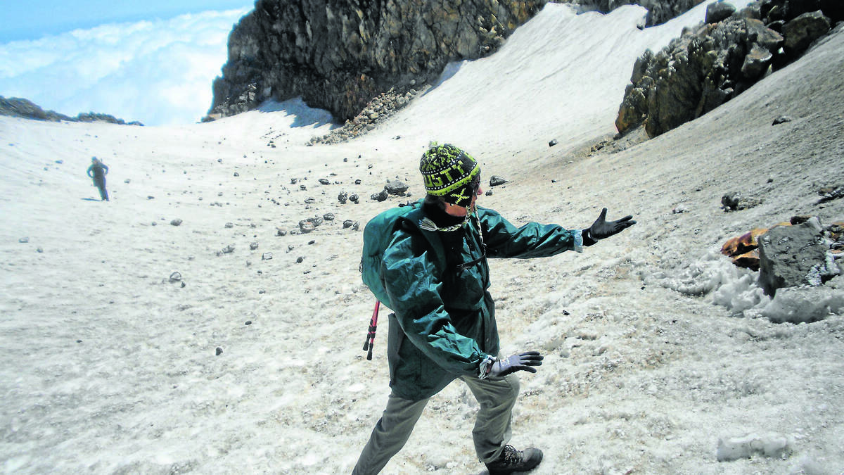FORBES: Local tai chi instructor Cheryl Shirvington does tai chi at the summit of Mt Taranaki in -10 degrees.