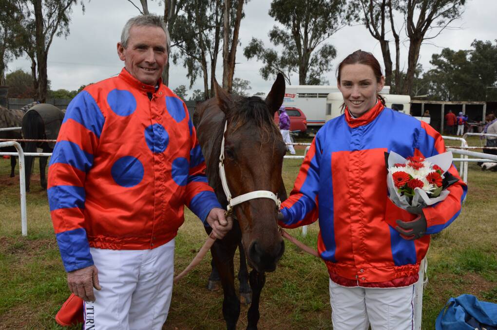 TALENTED GROUP: Steve Turnbull and his daughter Amanda both drove Group 1 winners in the NSW Breeders Challenge series on Sunday at Menangle Park. 	0614turnbulls