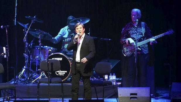 John Paul Young was among a number of stars who paid tribute to Jon English at the Capitol Theatre. English's career took off at the venue 1970's hit Jesus Christ Superstar. Photo: James Alcock