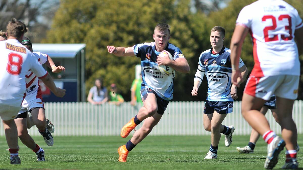 RAMMING IT UP: Jedd Kennedy is part of the Western under-21 squad headed to Dubbo today for pre-season training. Photo: STEVE GOSCH            0913sg18s9          
