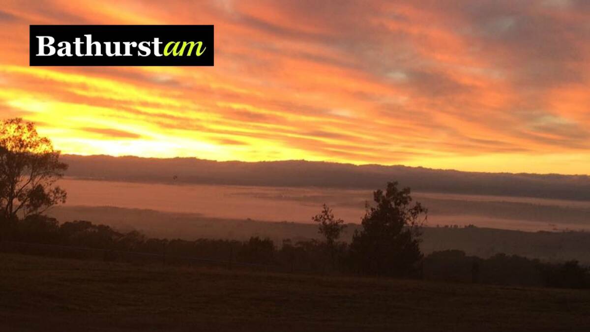 Julia Erla took this sunrise photo from on top of Mount Panorama last week. If you have a photo you would like to share email it to acoomans@fairfaxmedia.com.au.
