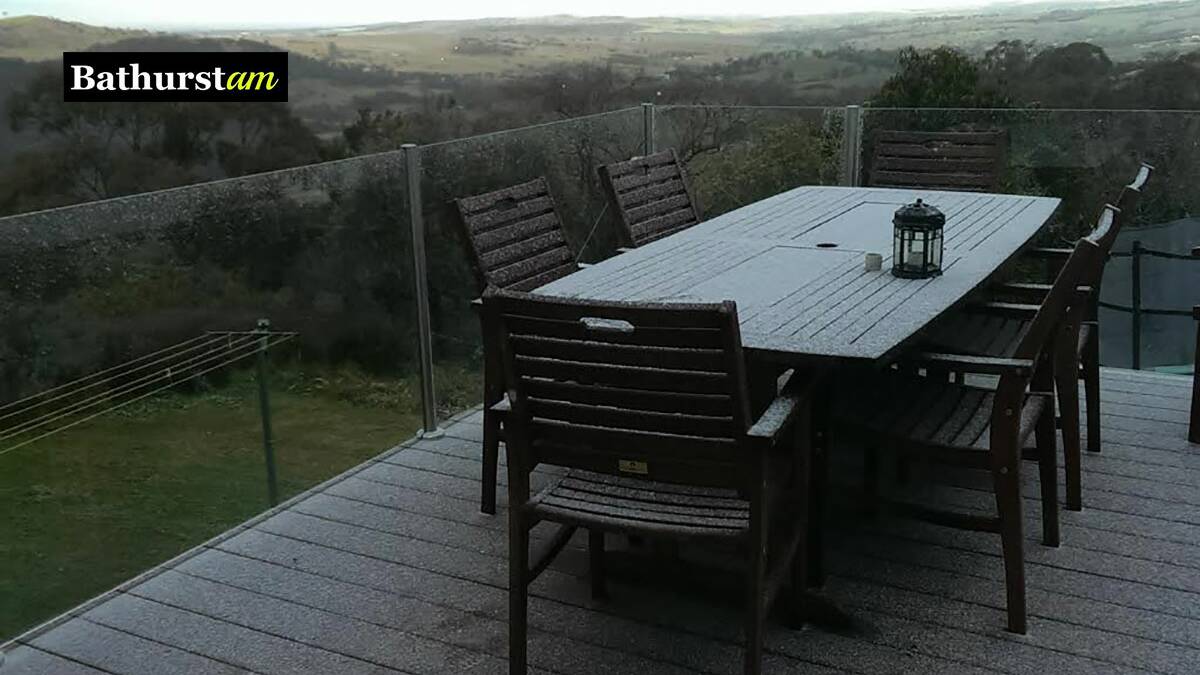 Megan Jackson sent this photo in last Friday - there was just a light dusting of snow out at Billywillinga. If you have a photo you would like to share email it to acoomans@fairfaxmedia.com.au