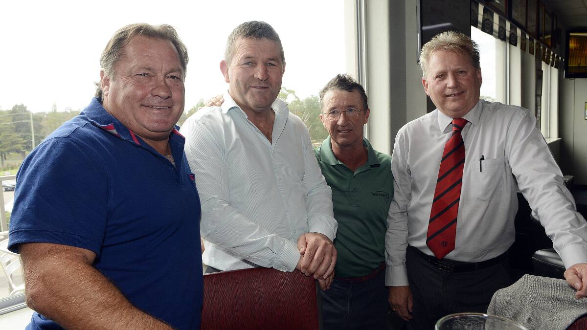 SNAPPED: President’s Lunch at the Bathurst Golf Club. Guest speakers Terry Lamb, Royce Simmons, Malcolm Johnston and Bathurst Golf Club president Paul Oxley.