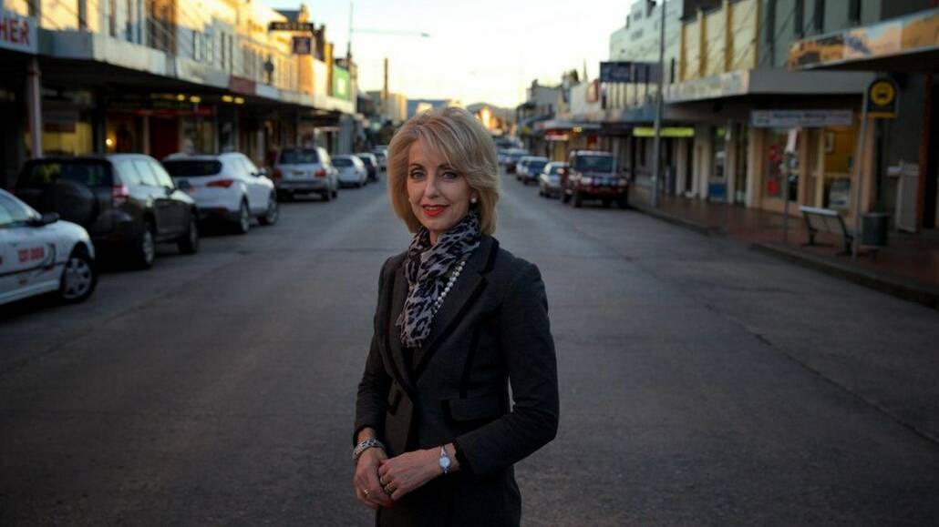 The Springvale Mine in Lithgow is seeking an extension to its' existing coal mine operations which will take the underground mine below sensitive swamps in the Newnes State Forest. Pictured: Lithgow Mayor Maree Statham on the main street. Photo: Wolter Peeters