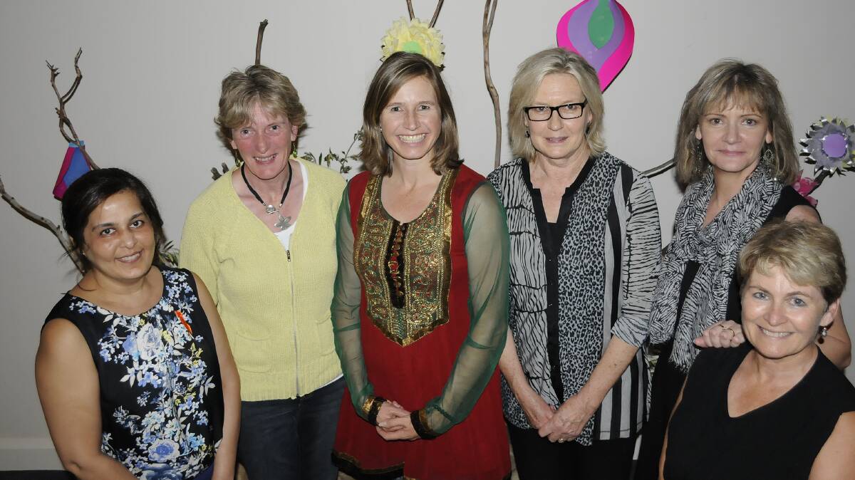 OUT AND ABOUT: The Harmony Day organising committee, Woorjehan Merchant, Ellen Ross, Julia Strang, Jean Fell, Jenny Griffin and Kinga MacPherson. Pcelebrating Harmony Day. 