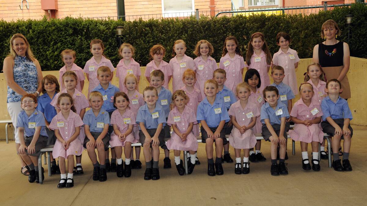 ASSUMPTION SCHOOL: Front row, Gus Sargent, Lexie Reid, Darcy Burns, Annabelle Baker, Riley Lane, Angelene Hill, Flynn Waddell, Emily Tallentire, Owen Whyms, Lily Schumacher and Zac Palma. Middle row, Wyatt Robertson, Matilda Back-Mackay, Bailey Stait, Amber Mutton, Tristan Johnstone, Kate McLean, Alex Lefevre, Sarah Wong, Will Donno and Chloe Ball. Back row, Kirra Shepheard, Lucy Roohan, Rebecca Windsor, Charlotte Jones, Gabby Campbell, Olivia Lucas, Ashleigh Halloran, Amelia White and Lacey Booth. Teachers, Tracy Stevens and Nicole Wiggins (teacher's assistant). 020414passump3