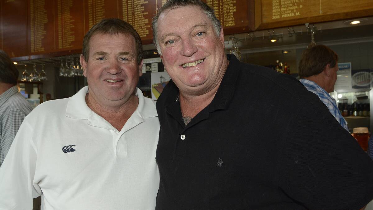 SNAPPED: President’s Lunch at the Bathurst Golf Club. Jimmy Grives and Rocky Rossiter. 