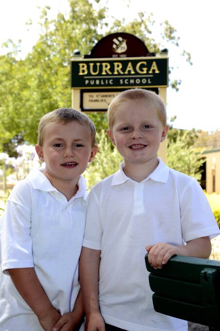 BURRAGA PUBLIC SCHOOL: Bryce Francis and Charlie Tundle. 020614pburraga