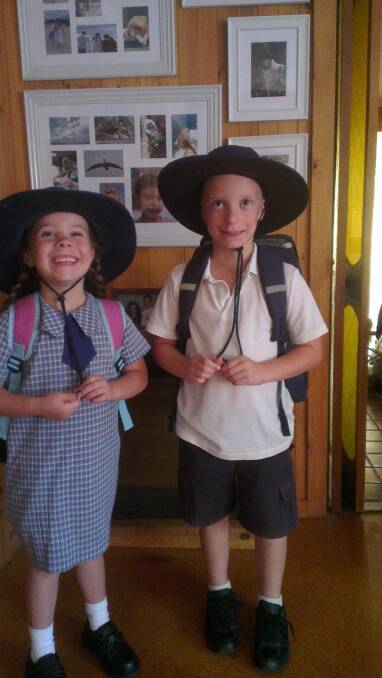 Caleb and Saraya Hansen start Years 1 and 2 at Bathurst Public School.