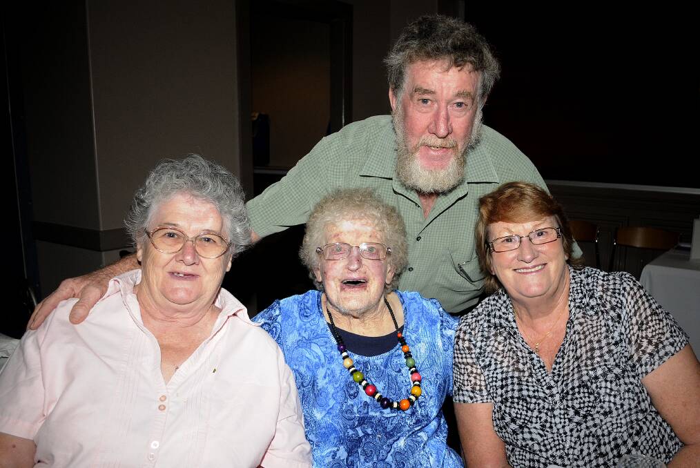 SNAPPED: Were you caught on camera this week? Beryl Hawkin,  Harriet Tobin, Charlie and Linda Baigent. 021514c90th2