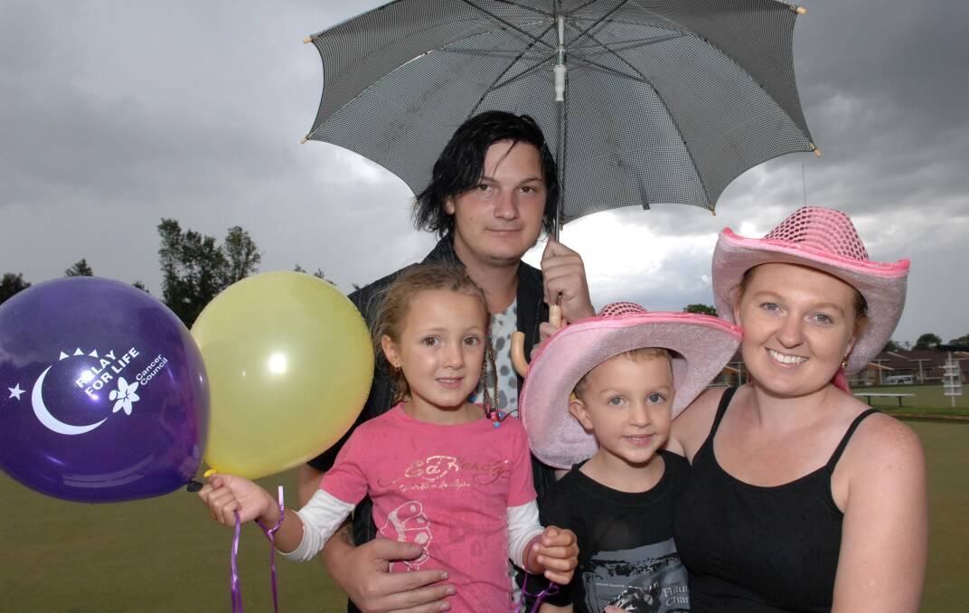 SNAPPED: Relay for Life, the Fight Today, Live Tomorrow team held a fundraising event at Majellan Bowling Club. Arabella Clare, Shannon Barsby and Shireen Healey with Cooper Healey. Photos: ZENIO LAPKA 031414zmajellan2