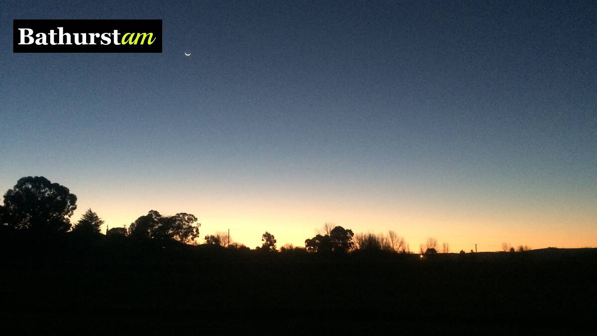 This morning's photo is from Louise Francis. She took this photo in Bathurst earlier this week and sent it to us with the caption: "6pm and still light on the horizon". If you have a photo you would like to share email it to acoomans@fairfaxmedia.com.au