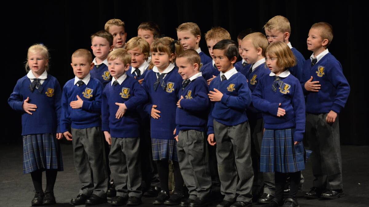 LIMELIGHT: Kindergarten teacher Jennie White took 18 Scots School children to the eisteddfod where they recited two poems. Photo: Phill Murray