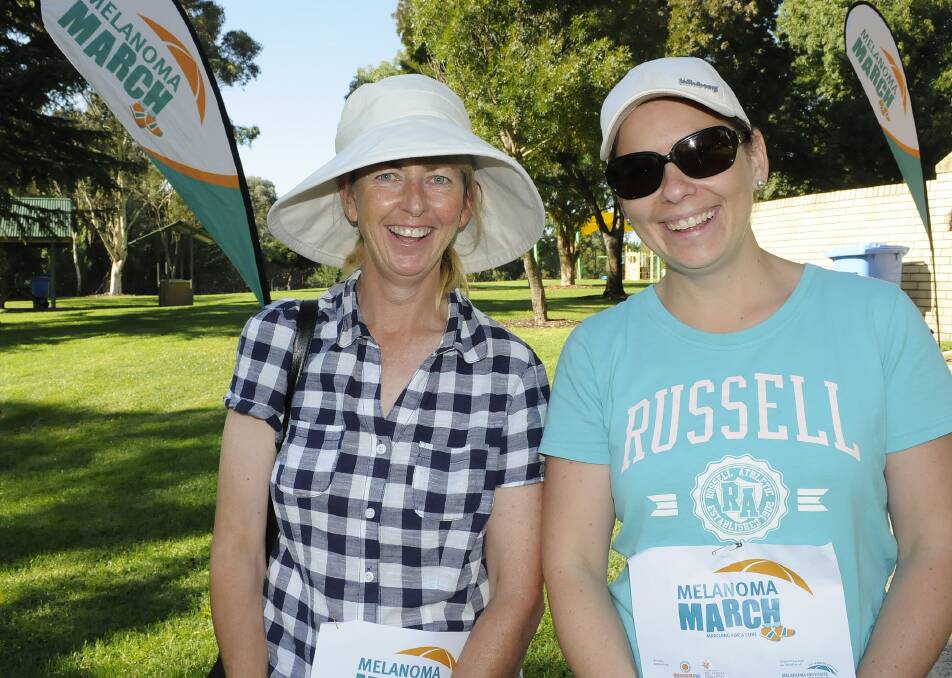 SNAPPED: The Melanoma March.  Sarah Ryan with Alice Scroope. 032314cmel3