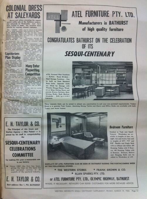 Western Advocate Sesqui-centenary supplement | 1965