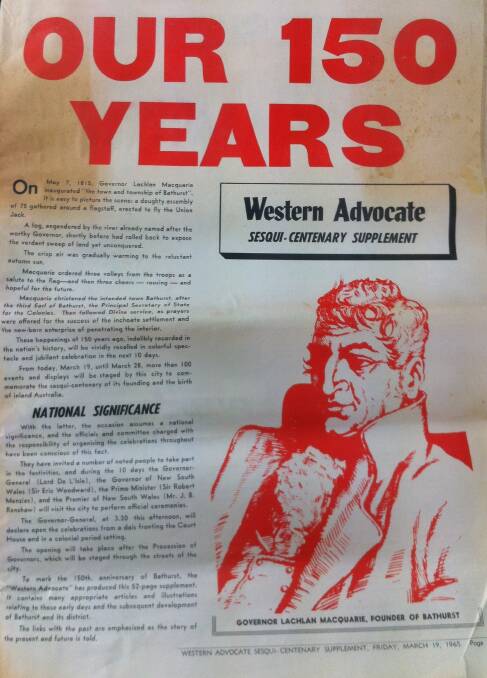 Western Advocate Sesqui-centenary supplement | 1965