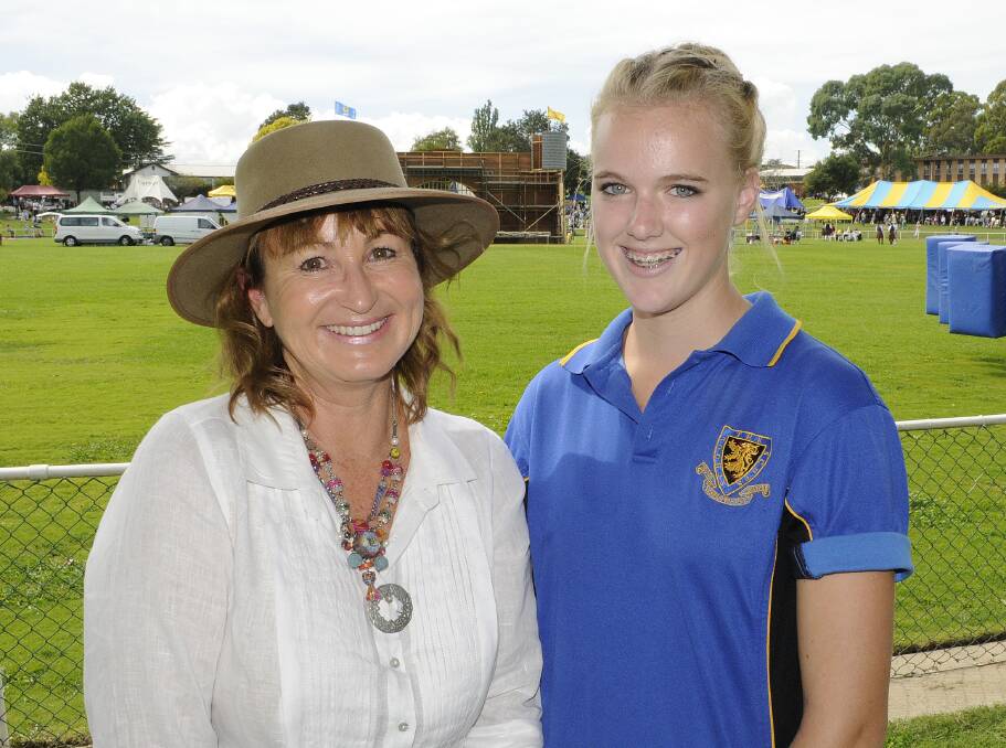 SNAPPED: The Scots School's annual Highland Gathering. Fiona Hayward with Maddie Ogilvy.032314cscots6