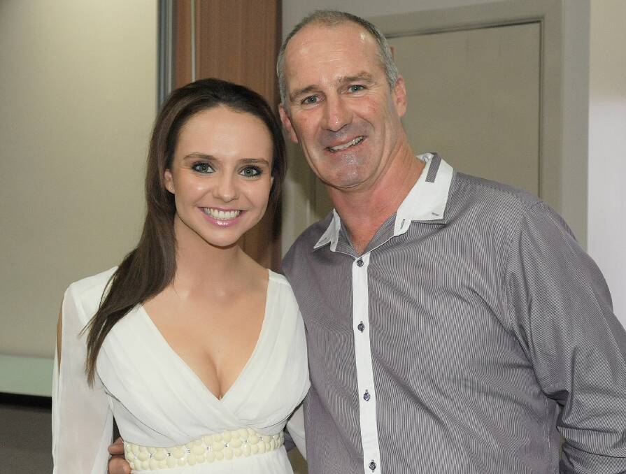 OUT AND ABOUT: Kristy Farrar and Richie Farrar at the Australian Country Fashion Beauty Pageant.