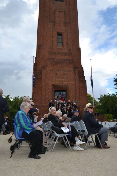 ANZAC DAY: The march wended its way through the large crowd lining Russell Street on Friday. Bathurst's main Anzac Day commemoration service was then held at the War Memorial Carillon in front of thousands of people who came to pay their respects. PHOTOS: Brian Wood.