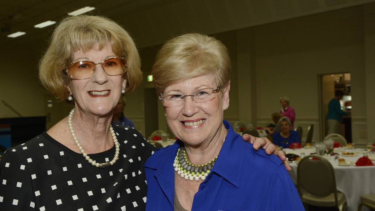 SNAPPED: Probus Club of Bathurst changeover dinner. Nerida Livermore and Joan Russell.